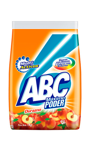 DETERGENTE EN POLVO ABC DURAZNO